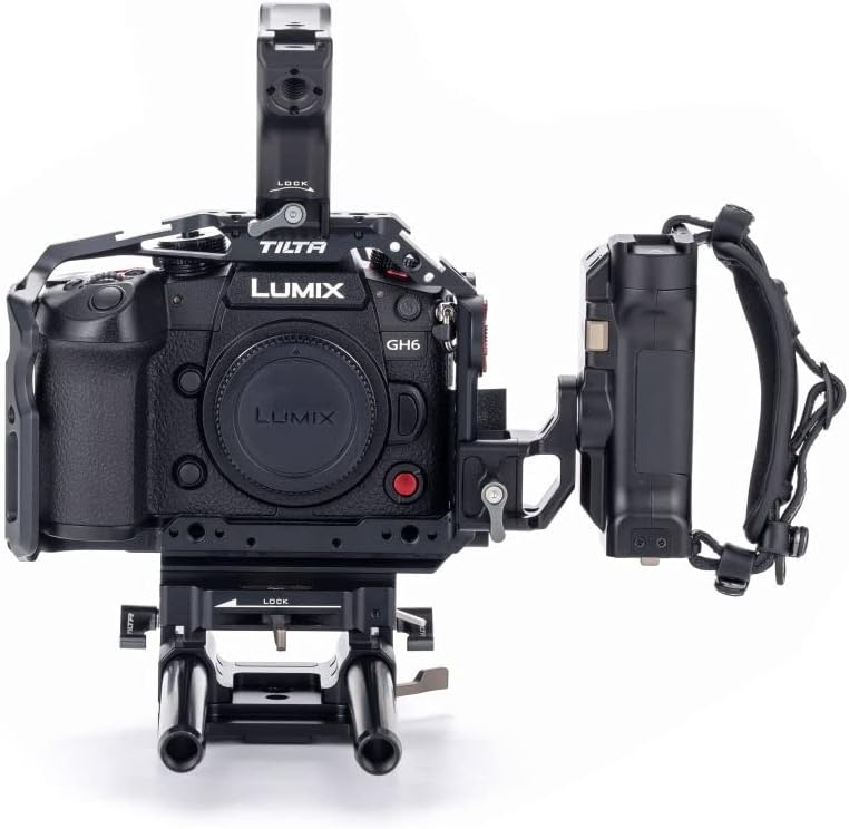 Tilta Camera Cage compatible with Panasonic GH6 Pro Kit - Black | TA-T15-B-B