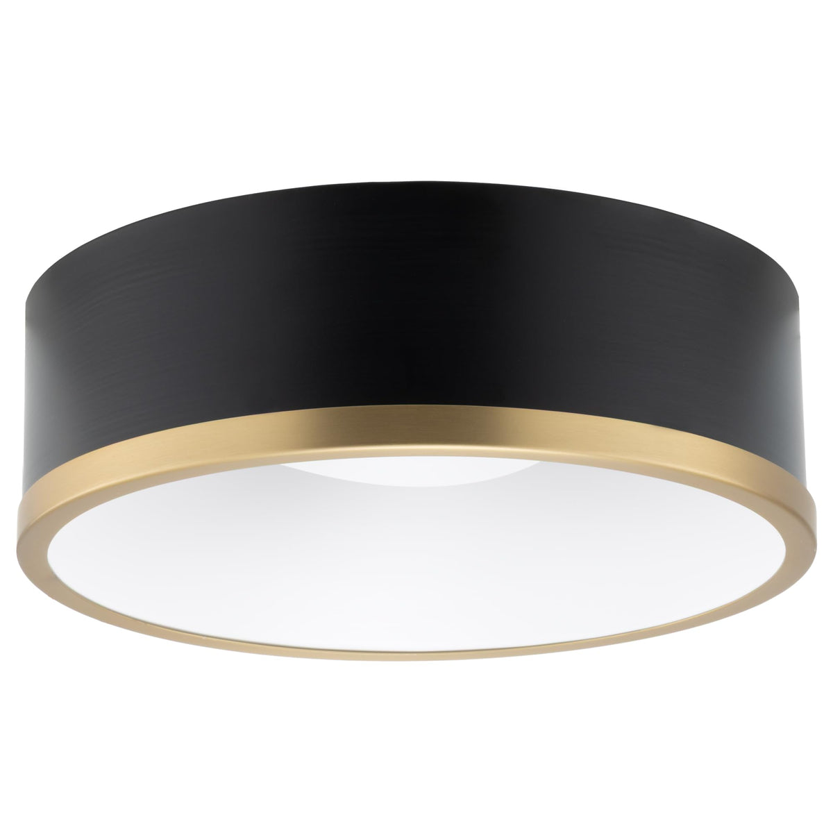 RecPro RV Wall Sconce Light | 12V LED Interior Light Fixture | Satin Black & Gold | Modern Round Globe Design | 3500K Neutral White | Non-Dimmable