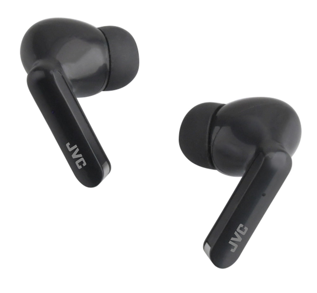 JVC Ultra Compact True Wireless Earbuds Headphones, Total 12 Hour Battery Life, Sound with 13mm Driver, USB-C Connection - HAB5TB (Black)