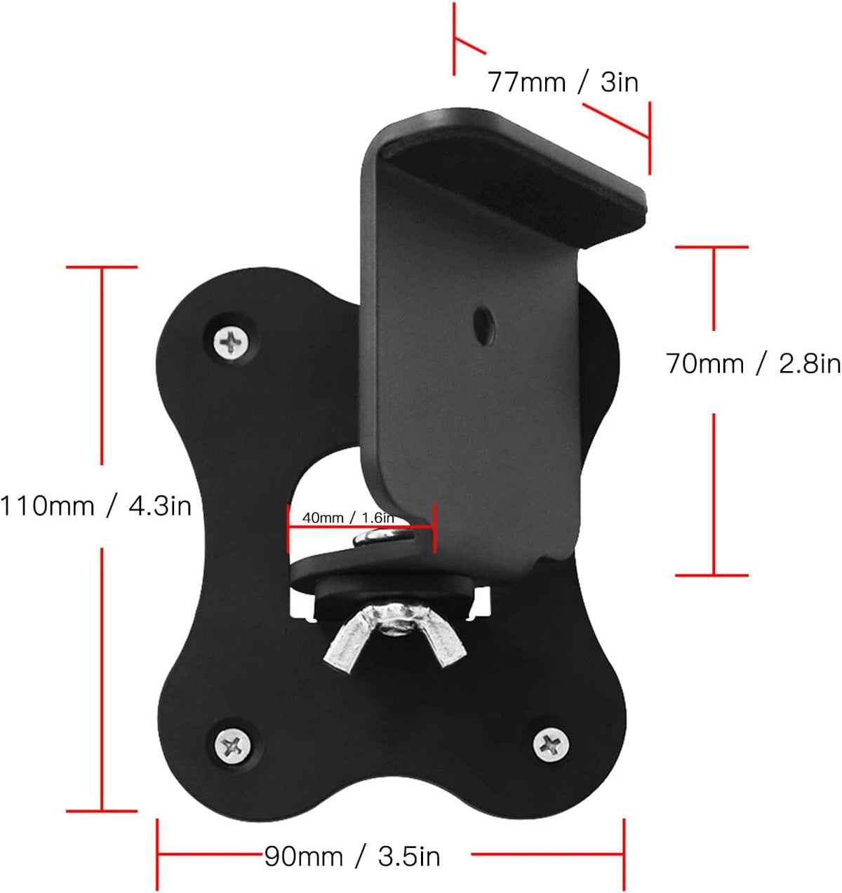 Speaker Wall Mounts for Samsung Q930B Q930C Q990B Q990C, Metal Adjustable Bracket, Space Saving Design
