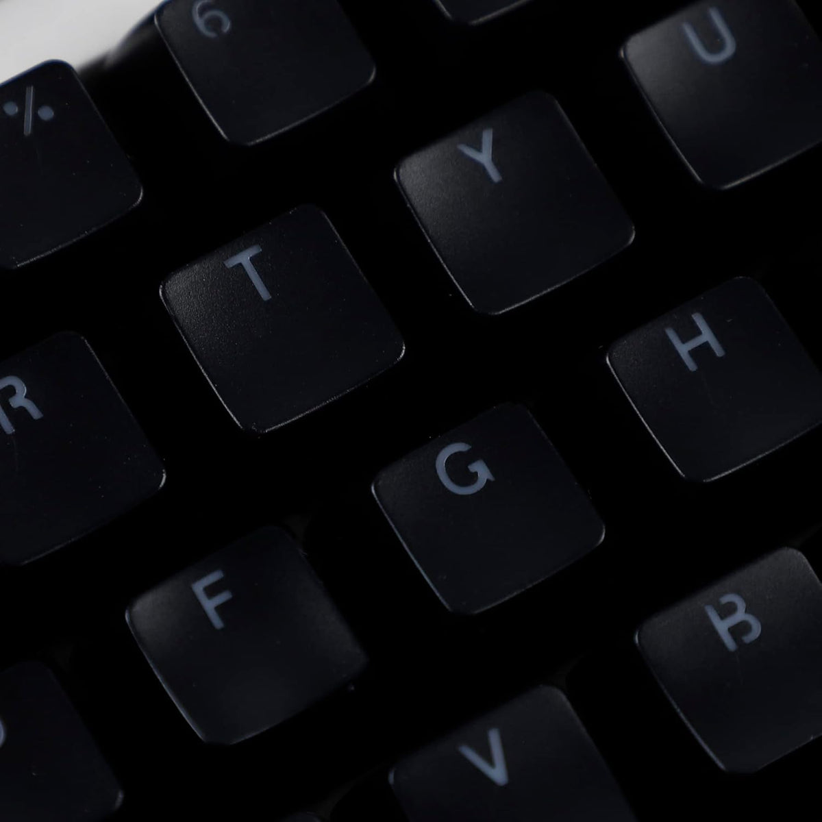 YMDK 104 Key SA Profile ANSI ISO Double Shot Keycaps for Standard MX 104 87 61 Keyboard (Black)
