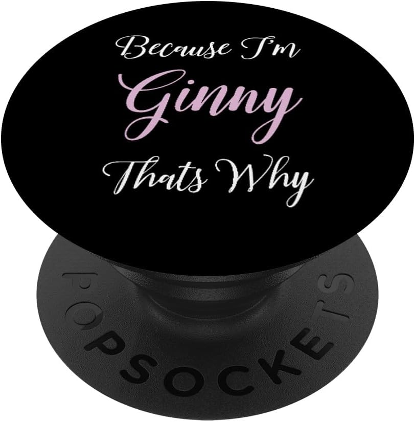 Personalized Ginny Name Cute Pink Girl PopSockets Standard PopGrip