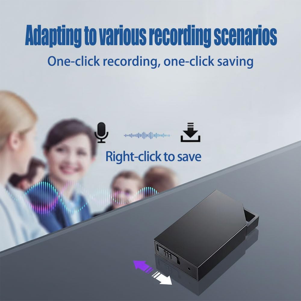 Gonikli 64GB Interviews1 0.8 0.2 Digital Voice Recorder with Memory, USB Charging, Voice Activated Recorder, Mini Small