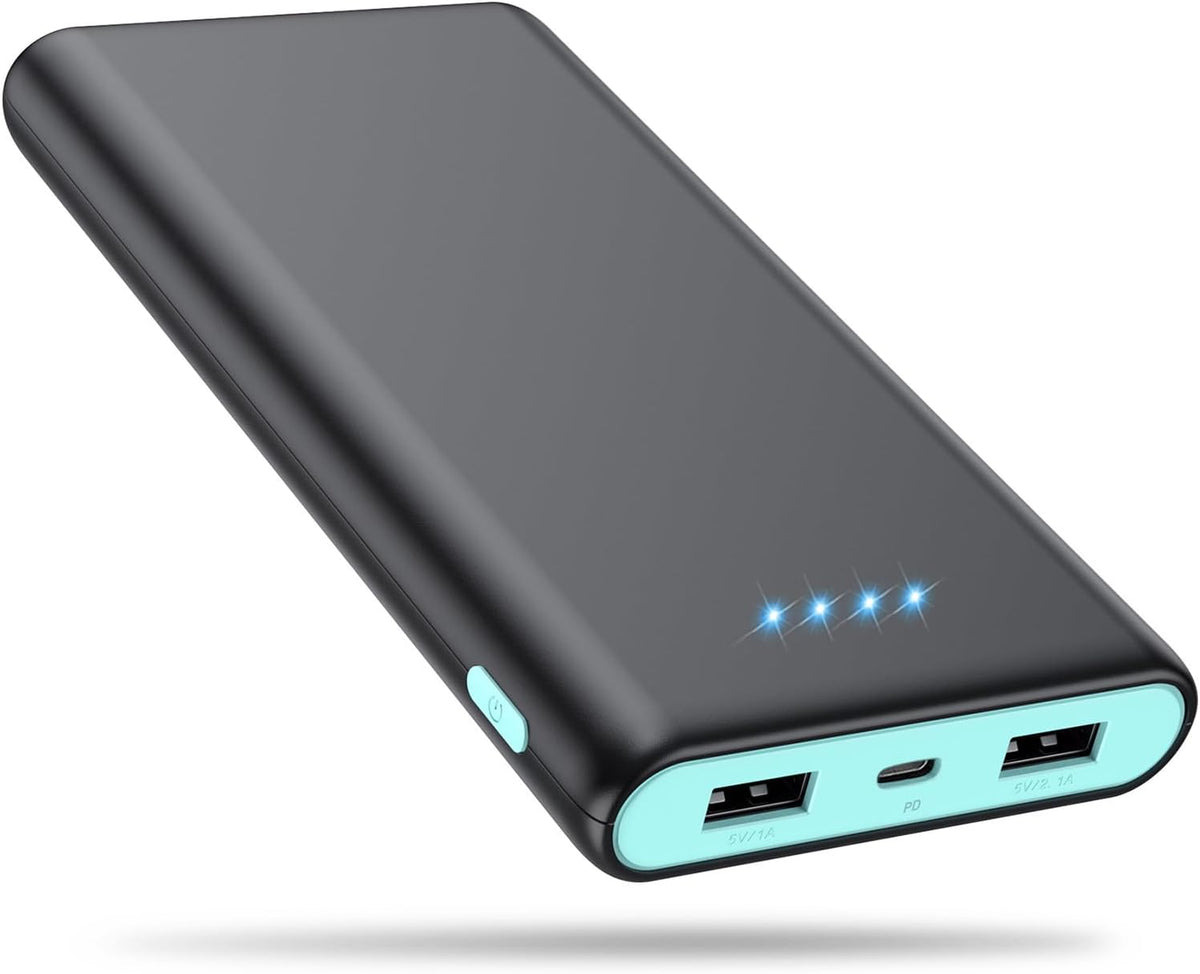 Portable Charger Power Bank 25,800mAh,5V/3A USB C in&Out Fast Phone Charging with Intelligent Smart IC,3 USB Port External Cell Phone Battery Pack Compatible with iPhone 16 15 14,GalaxyAndroid-Green
