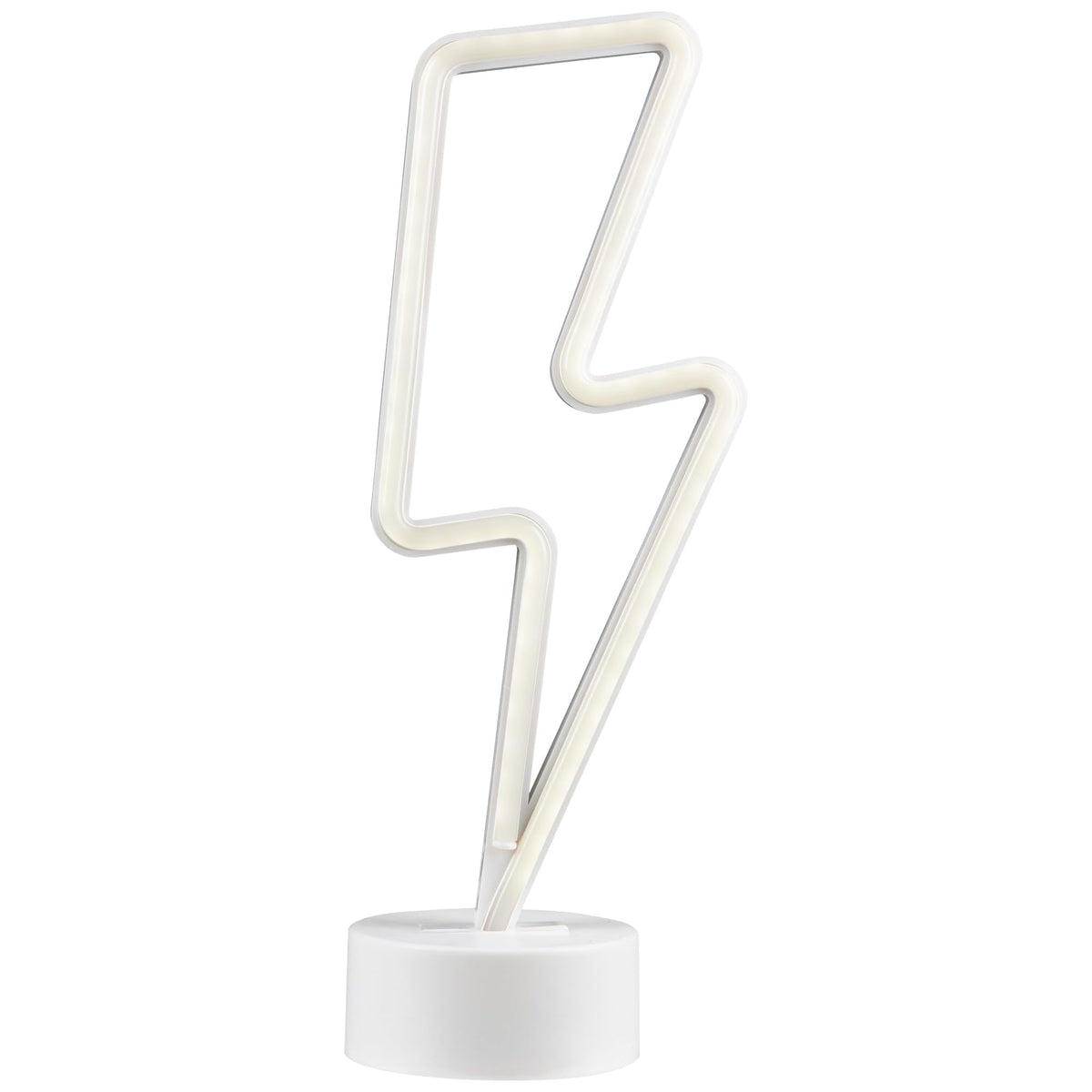 Northlight LED Lightening Bolt Neon Table Light - 11.5" - White
