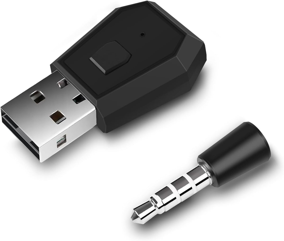 Mini USB Bluetooth Adapter, USB Dongle Headphone and Microphone Receiver for PS4 (Black)