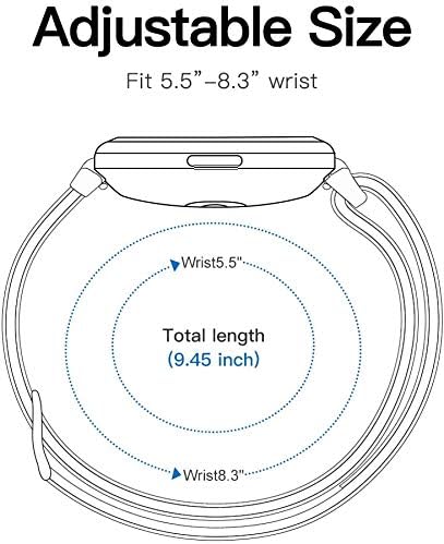 Stretch Elastics Nylon Adjustable Replacement Strap for SKG V7 Smart Watch/TOZO S2 44mm Watch/Boean ID207 Watch
