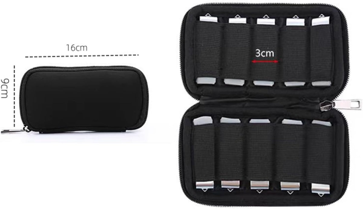 iiniim USB Flash Drive Organizer - Compact Storage Case for Thumb Drives and SD Cards