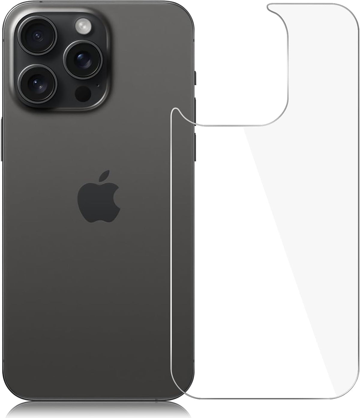 iPhone 15 Pro Back Screen Protector [2 Pack] - Ultra Thin, Anti-Scratch Tempered Glass for 6.1" iPhone 15 Pro.