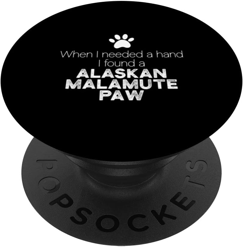 Hand Alaskan Malamute Paw Dog PopSockets Swappable PopGrip for Dog Owners