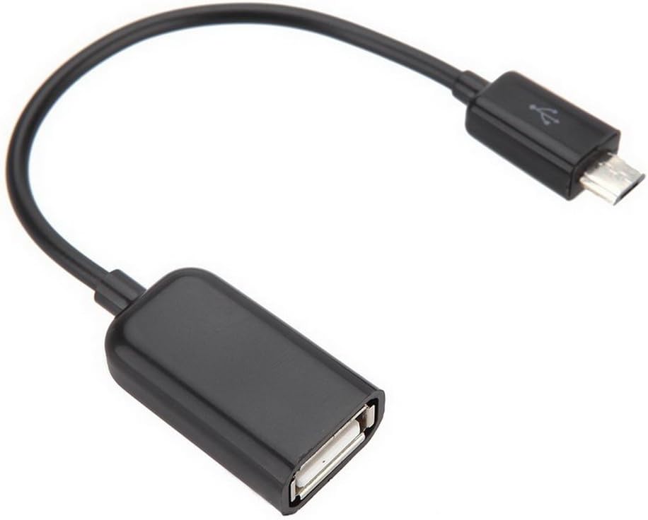 Micro USB to USB Female Adapter Cable for OTG Devices & Power Charging - Compatible with Various Models
