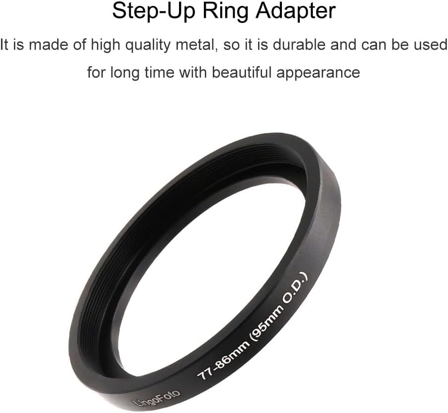 Lens Adapter, Matte Box Adapter Rings, Step Up Ring for 95mm OD Matte Box