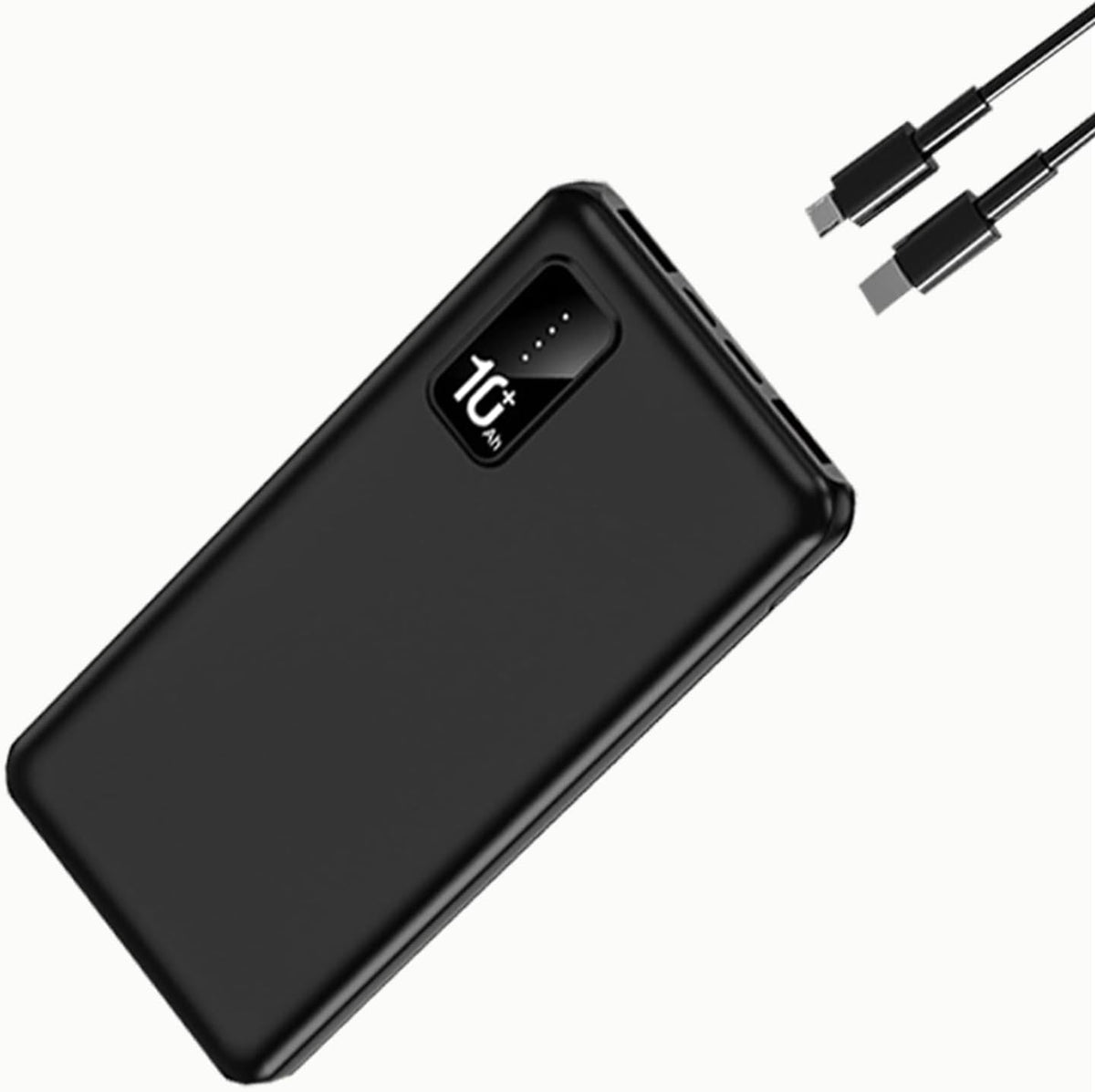 10000mAh Dual USB Portable Charger, 5V/2A Fast Charger with LED Display