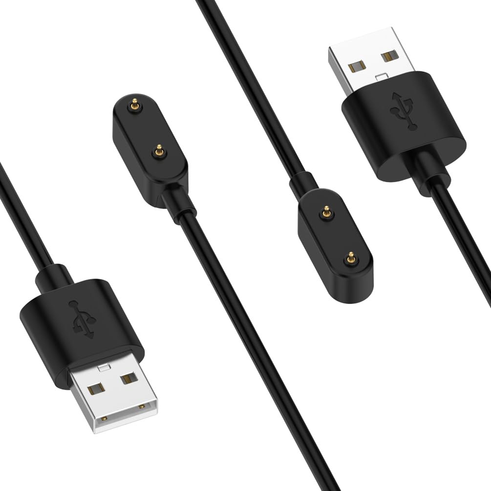 [2-Pack] Charger for Samsung Galaxy Fit 3, Magnetic USB Replacement Charging Cable Dock for SM-R390 Smartwatch