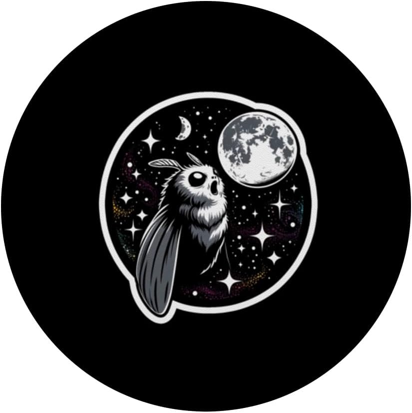 Mothman Funny Mystical Nocturnal Creature PopSockets Standard PopGrip