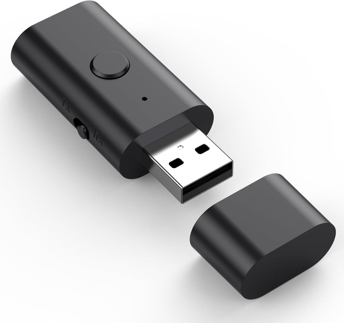 Bluetooth 5.3 Transmitter Receiver, 3.5mm Aux Wireless USB Adapter for TV, PC, Home/Car Stereo, Low Latency, Built-in