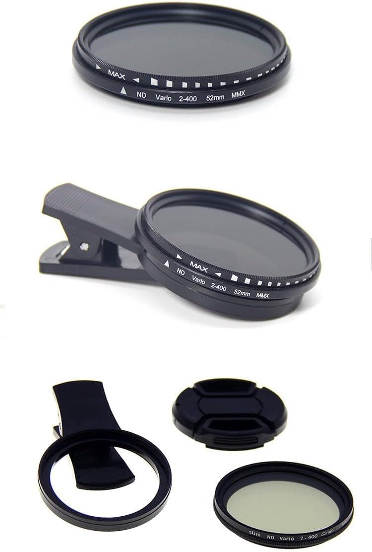 52mm Polarized Smart Phone Universal ND 2-400 CPL Filter Clip Kit for Samsung iPhone Camera Accessories