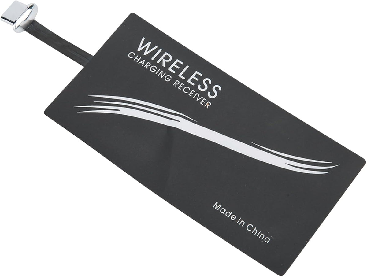 2PCS Thin Wireless Charging Receiver, Universal Type C Wireless Charger Adapters for All Cell Phone Models