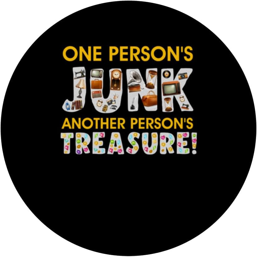 Thrifting One Person's Junk - Another Treasure Junk Market PopSockets Standard PopGrip