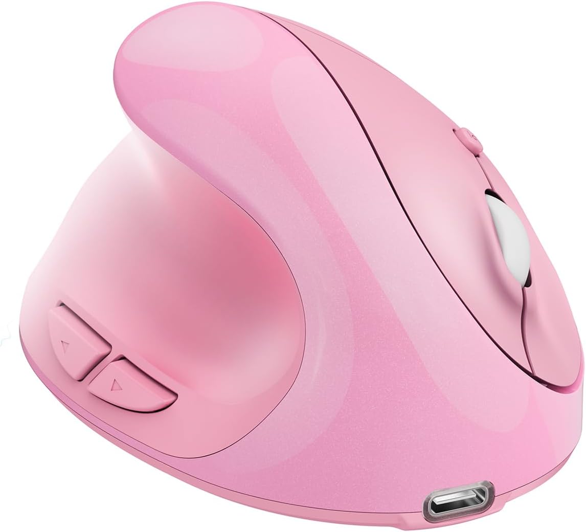 Generic Rechargeable,2.4G Left Handed Ergonomic Mouse Jiggler,Vertical Wireless & USB Carpal Tunnel Lefty Mice