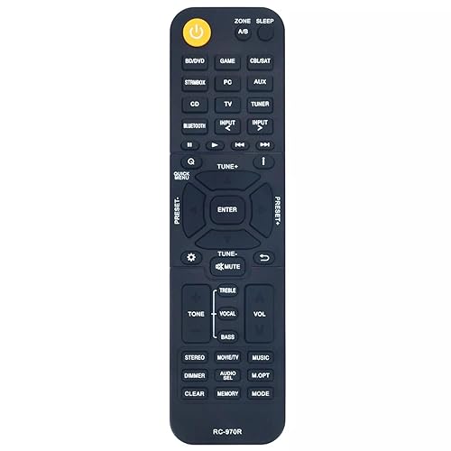 NTQinParts Replacement Remote Control Controller for Onkyo TX-SR3100 80W 5.2-Channel AV Receiver
