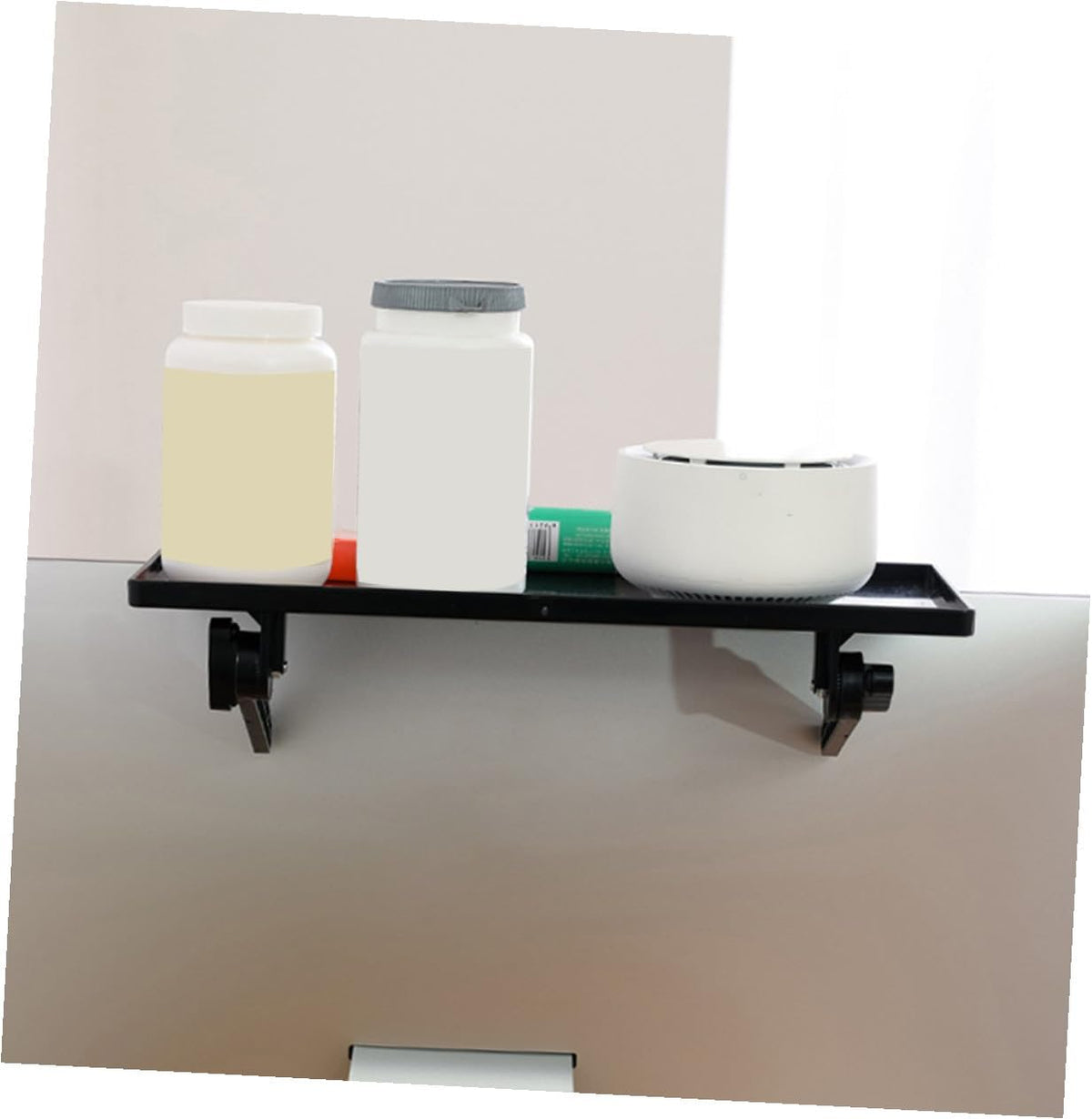 Desktop Organizer Monitor Shelf - Stylish TV Riser and Storage Bracket