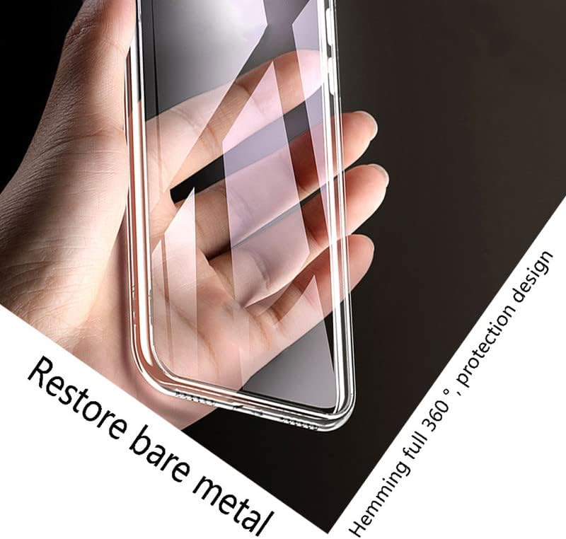 Blackview BV8900 Phone Case (6.50") with 4 X Tempered Glass Protective Film, Slim Soft TPU Shockproof Clear Shell