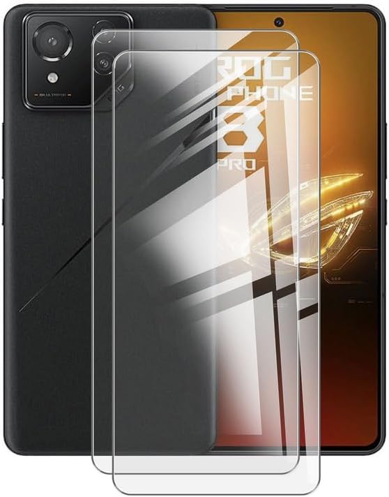 [1-Pack] for Asus ROG Phone 8 Pro Screen Protector, 9H Hardness Tempered Glass Screen Film, Anti-Scratch, Bubble Free,