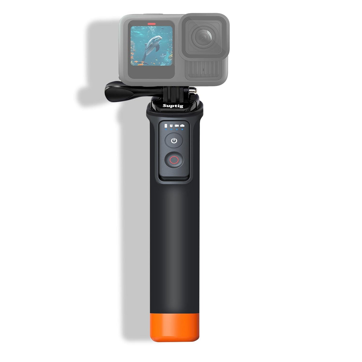 Suptig Floating Selfie Stick with Remote Control, Floating Handle Grip, Remote Handle Stick Compatible for GoPro 13/12/11/10/9/8, DJI Action 6/5 Pro