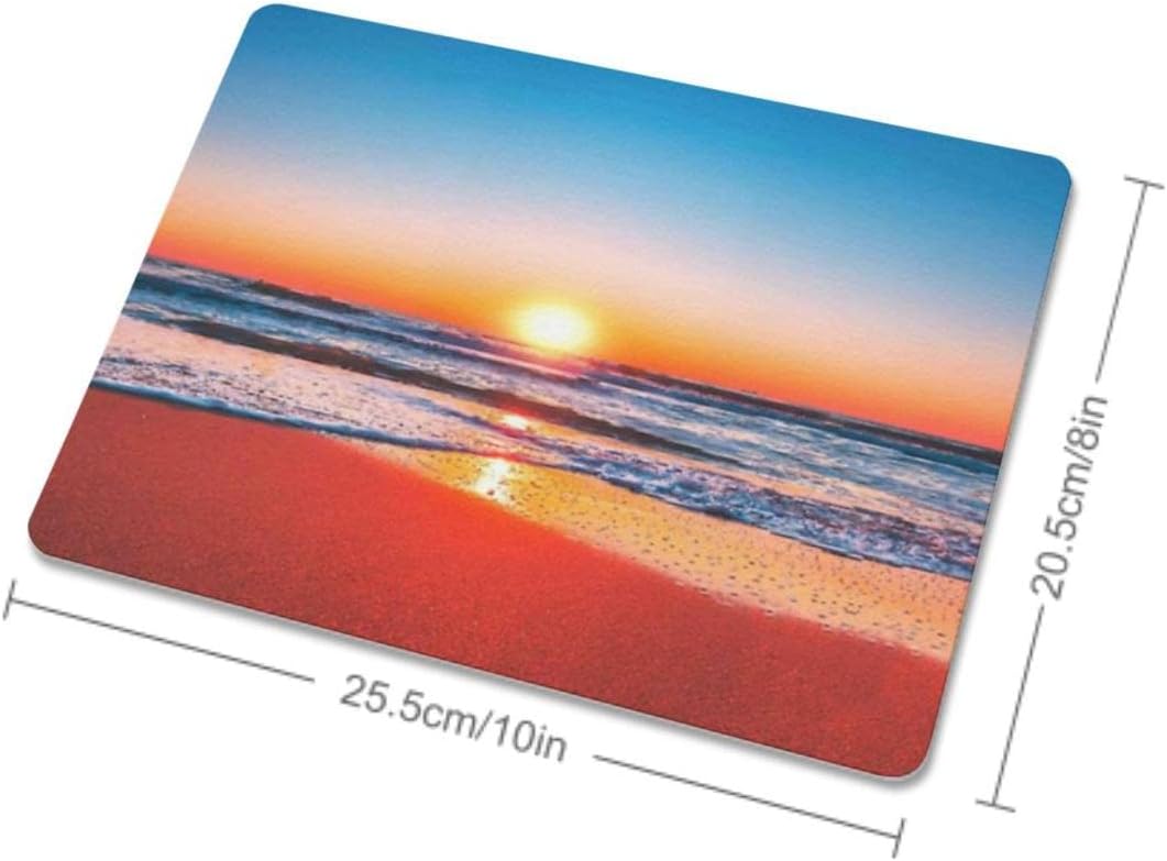 Sunrise Mouse Pad, Square Mousepad,Waterproof Mouse Mat Non-Slip Rubber Base MousePads for Office Home Laptop Travel, 9.5"x7.9"x0.12" Inch
