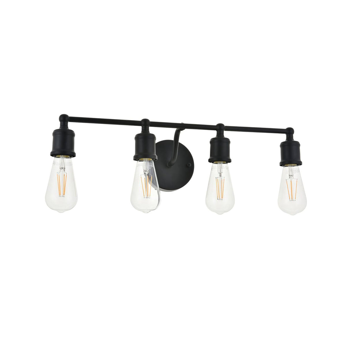Elegant Lighting Living District Indoor Modern Home Decorative Bright Ceiling Serif 4 Light Black Wall Sconce
