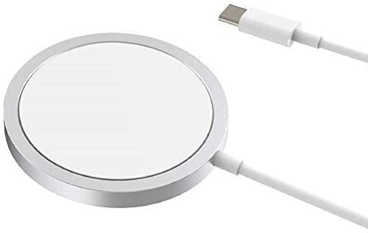 Magnetic Wireless Charger | Tekpower 15W Magnetic Charging Pad with Built-in 3-Foot USB-C Cable for Charging iPhone 12/12 Pro / 12 Pro Max / 12 Mini