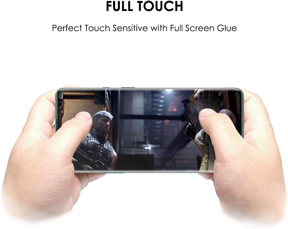 [3 Pack OnePlus 8 Pro Screen Protector] Tempered Glass, UV Set, Full Screen Adhesive, Scratch Repair