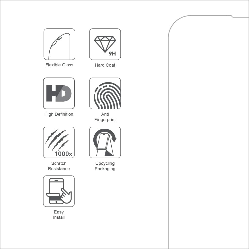 ARMOR Flexible Glass Screen Protector 9H HD for iPhone 14 Pro Max
