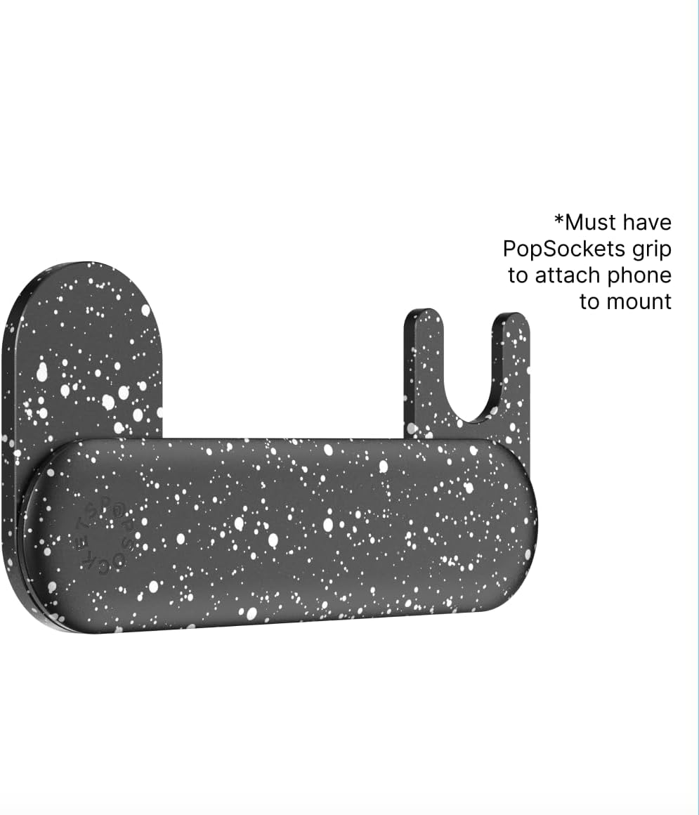 PopSockets Laptop Mount for Phone Grip, Phone Holder for Laptop - Black Speckle