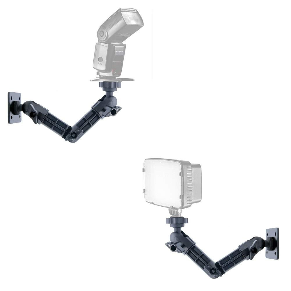 9 Inch Articulating Magic Arm Wall Mount Holder Stand for Camera LED Light, Video Lamp