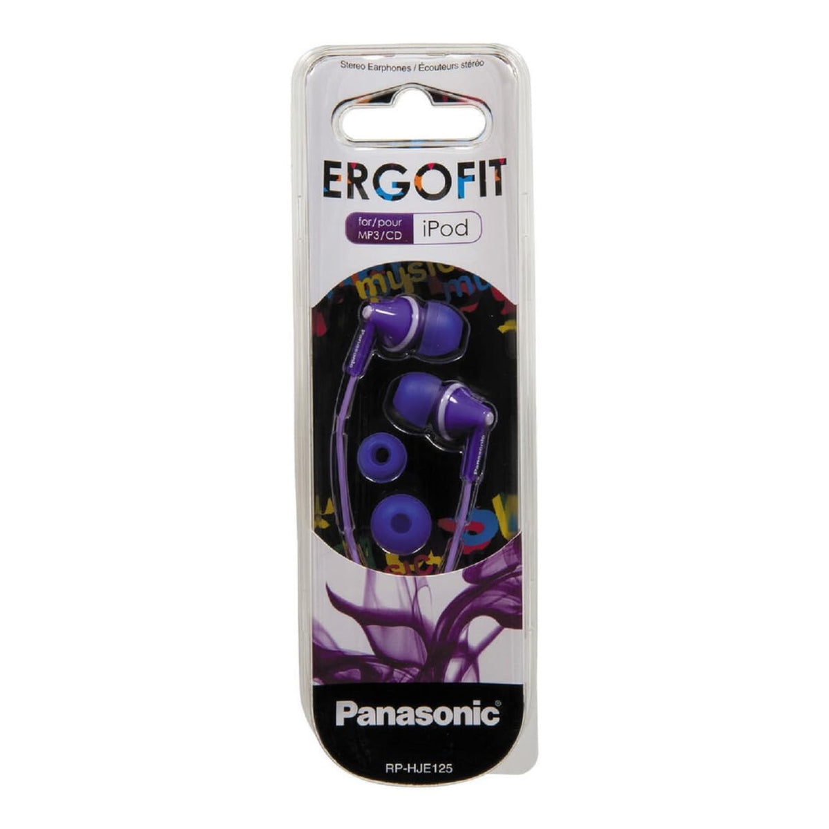 Panasonic RP-HJE125-V Headphones, Purple