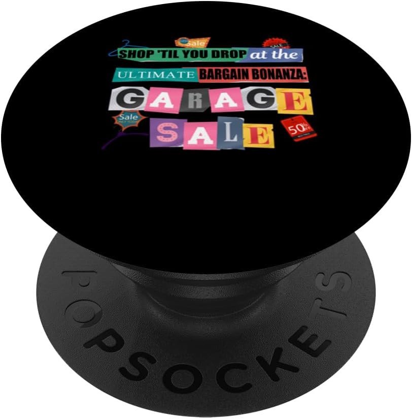 Thrifting Shop 'Til You Drop - Garage Sale Junk Market PopSockets Standard PopGrip