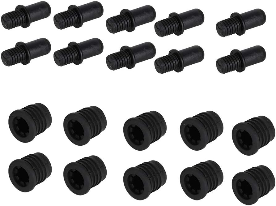 Speaker Grill Guides, 10 Pairs Dust Proof Plastic Speaker Grill Peg Kit, Snap Button Fasteners