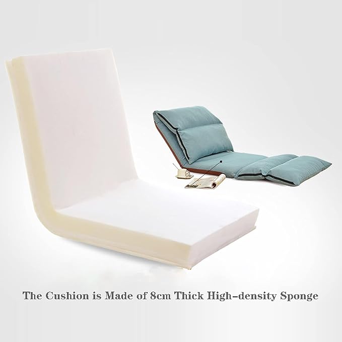 BTZHY Floor Chair Floor Recliner Foldable Tatami Lazy Sofa Recliner Adjustable Home Leisure Window Chair Nursing Chair Family Balcony Meditation Chair Watching TV Chair(Rose)