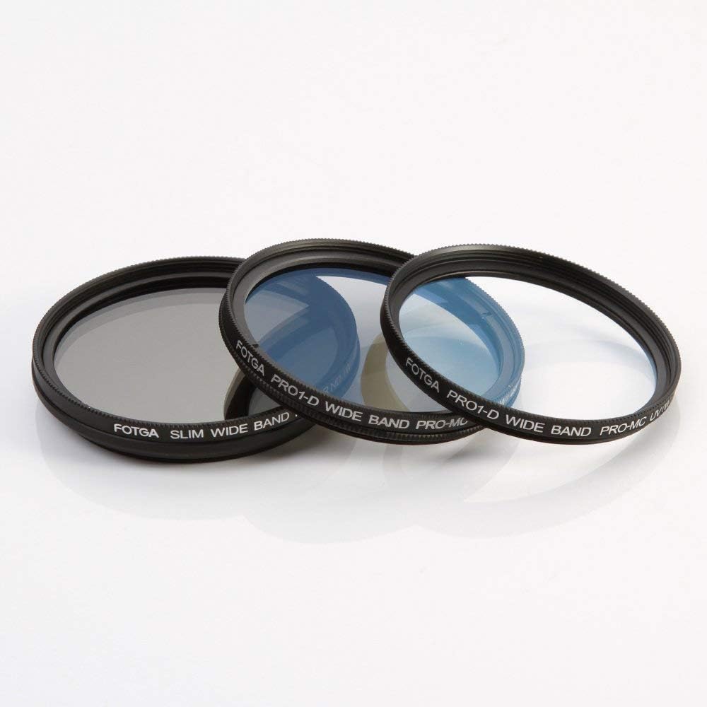 Fotga 55mm Slim Optical Glass Camera Lens Filter Kits, Variable ND2-ND400 + MC UV + MC CPL Filter