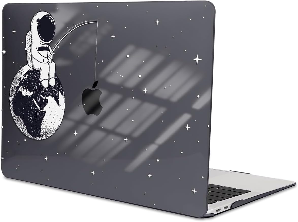 Compatible with MacBook Pro 13 inch Case 2022 2021-2016 A2338 M2/M1 Chip A2251 A2289 A2159 A1989 A1706, Pattern Plastic Hard Shell Keyboard Cover Screen Film Webcam Cover, Astronaut Earth