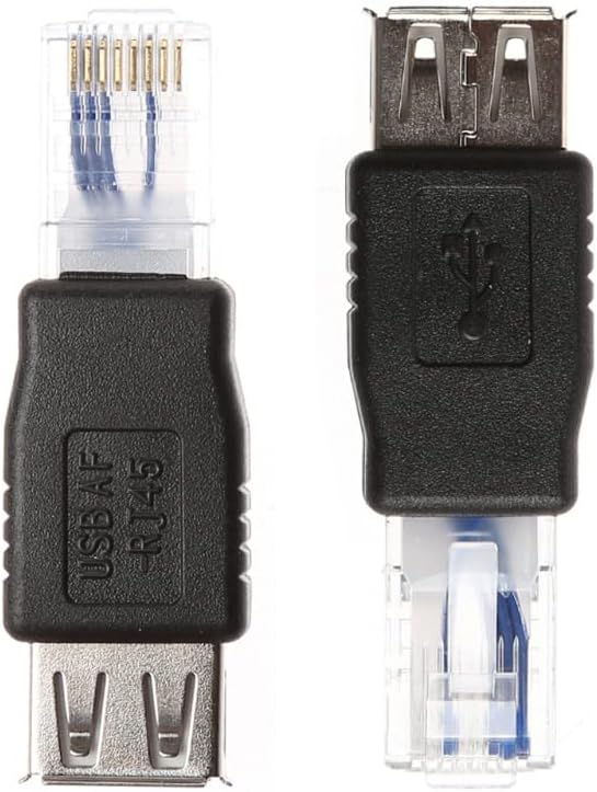 Herfair 2PCS RJ45 Ethernet to USB Adapter for ADSL Modem/Router/Computer Camera/Surveillance Camera with Network