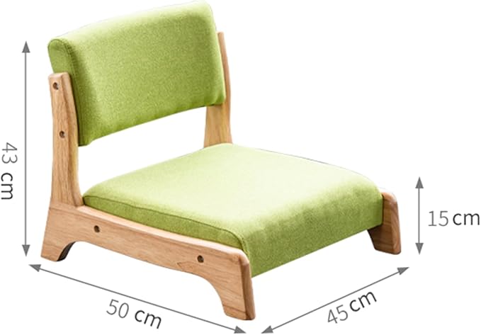 BTZHY Floor Chair Tatami Chair Japanese Style Upholstered Floor Chair Lazy Sofa Accent Meditation Floor Seat for Bay Window Living Room Bedroom