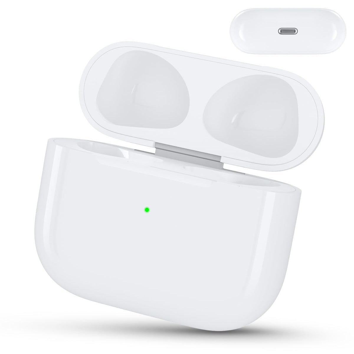Wireless Charging Case for AirPods 3rd Generation | Replacement Charger Case with Bluetooth Pairing Sync Button, 660mAh Fast Charging, L-Port
