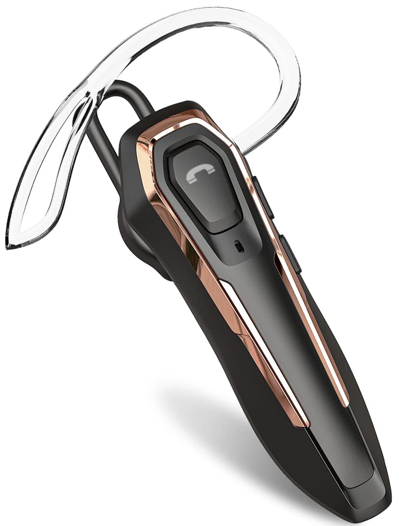Micool Trucker Bluetooth Headset, Noise Cancelling Single Ear Headset, 30H Talking Time, Hands Free Bluetooth Earpiece for Cell Phones