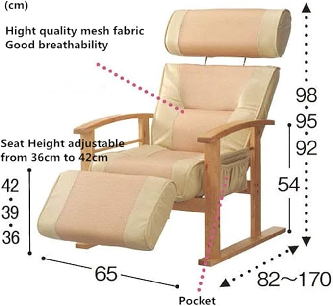 Office Chair Gaming Chair Computer Chair Height Adjustable Leather Recliner with Pull Out Stool Living Room Reclining Sofa Chair Armchair Furniture (Color : Svart Size : M)