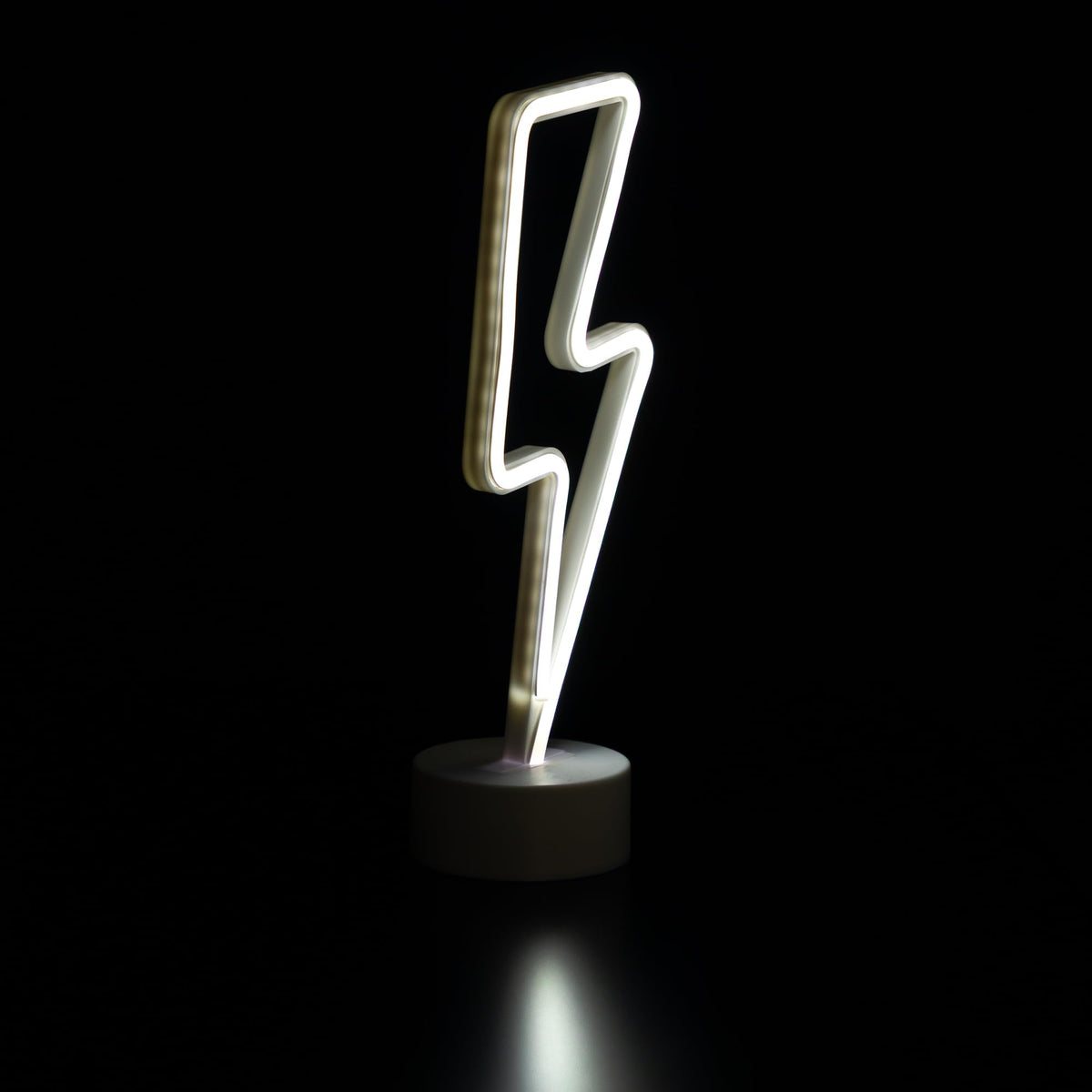 Northlight LED Lightening Bolt Neon Table Light - 11.5" - White