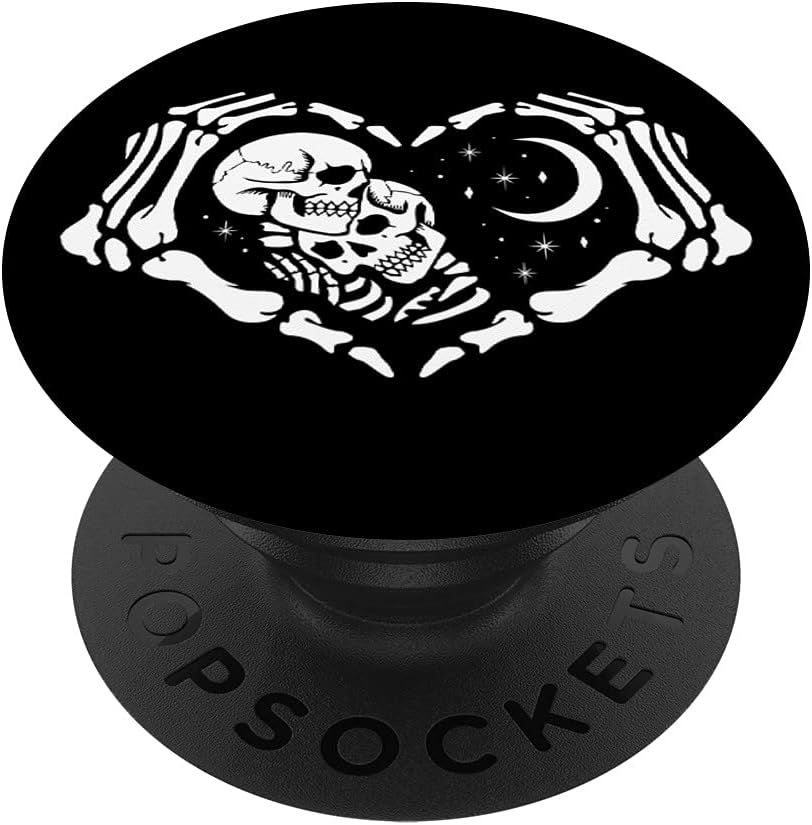 Skeletons In Love In Heart Shape Skeleton Hands PopSockets Swappable PopGrip