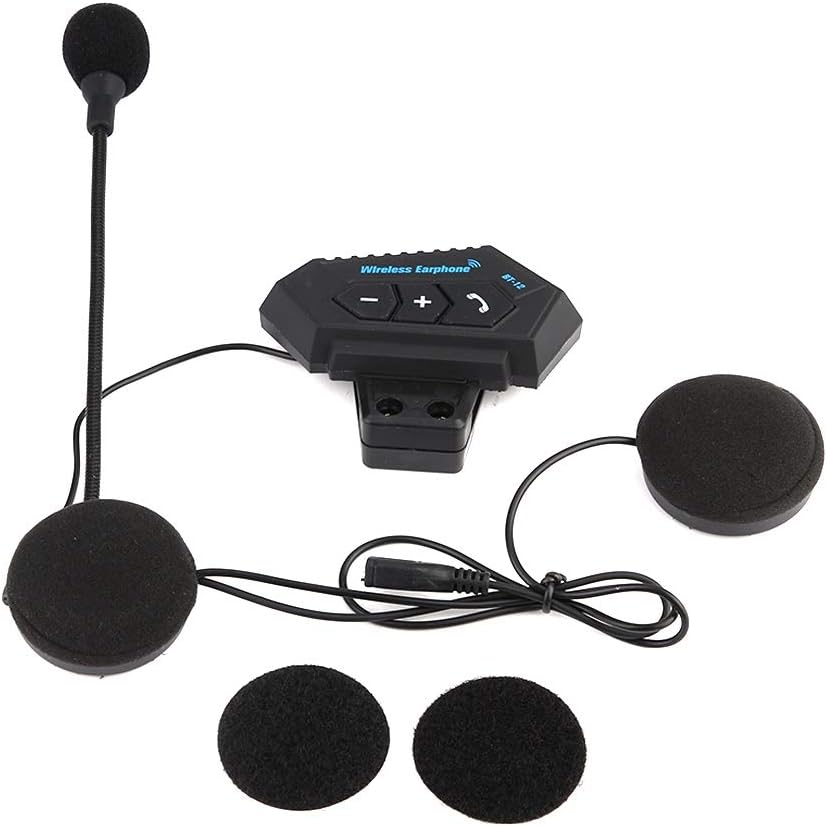 Fydun Bluetooth Motorcycle Headset, 1 Pair Bluetooth Helmet Headphone Speakers for Hands-Free Calling